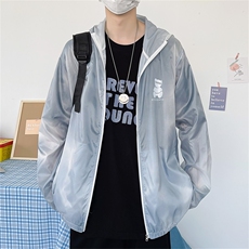 防晒服男夏季薄款宽松潮牌小熊外套青少年男生防晒衣潮W840-P32，男装夹克，星座512-2