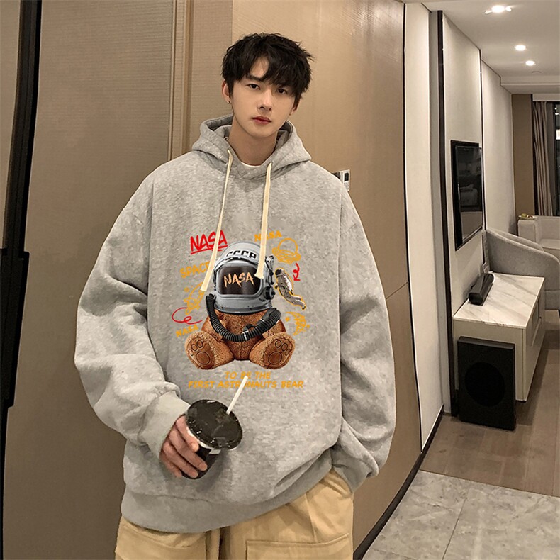 纯棉连帽卫衣男大码运动帽衫宽松薄WY2281-P35,男装卫衣,电商A040