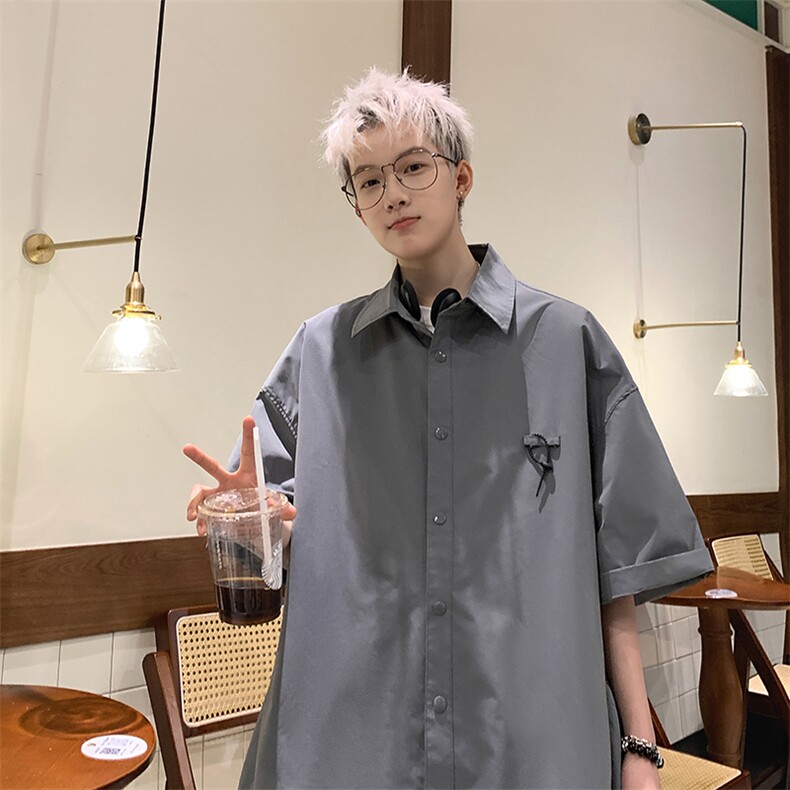 B225-仔仔图-C6090--P58--X75--全棉--纯色侧口袋POLO短袖T恤,男装T恤,电商B225