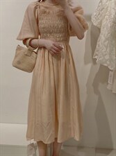 收腰连衣裙，女装连衣裙，驿谷