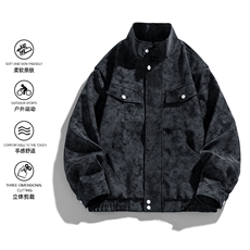 白底秋冬新款时尚休闲皮衣拉链外套男士JK02559-P95，男装皮衣，星座308B-2