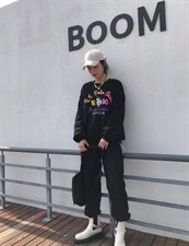 针织羽绒拼接套装，女装职业装，QJJ