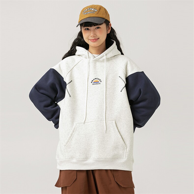 2026冬季新款男日系潮牌字母印花宽松加绒加厚连帽卫衣WY552-F98,男装卫衣,电商A101（原外27）