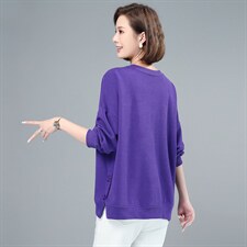 2021年春季新款潮韩版宽松显瘦卫衣女中长款休闲百搭上衣服女，女装卫衣/绒衫，依恋蒂丝