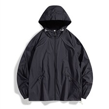 UPF50+有报告凉感轻薄透气宽松大码潮流防晒服DQC658-P48，男装防晒衣，电商B306