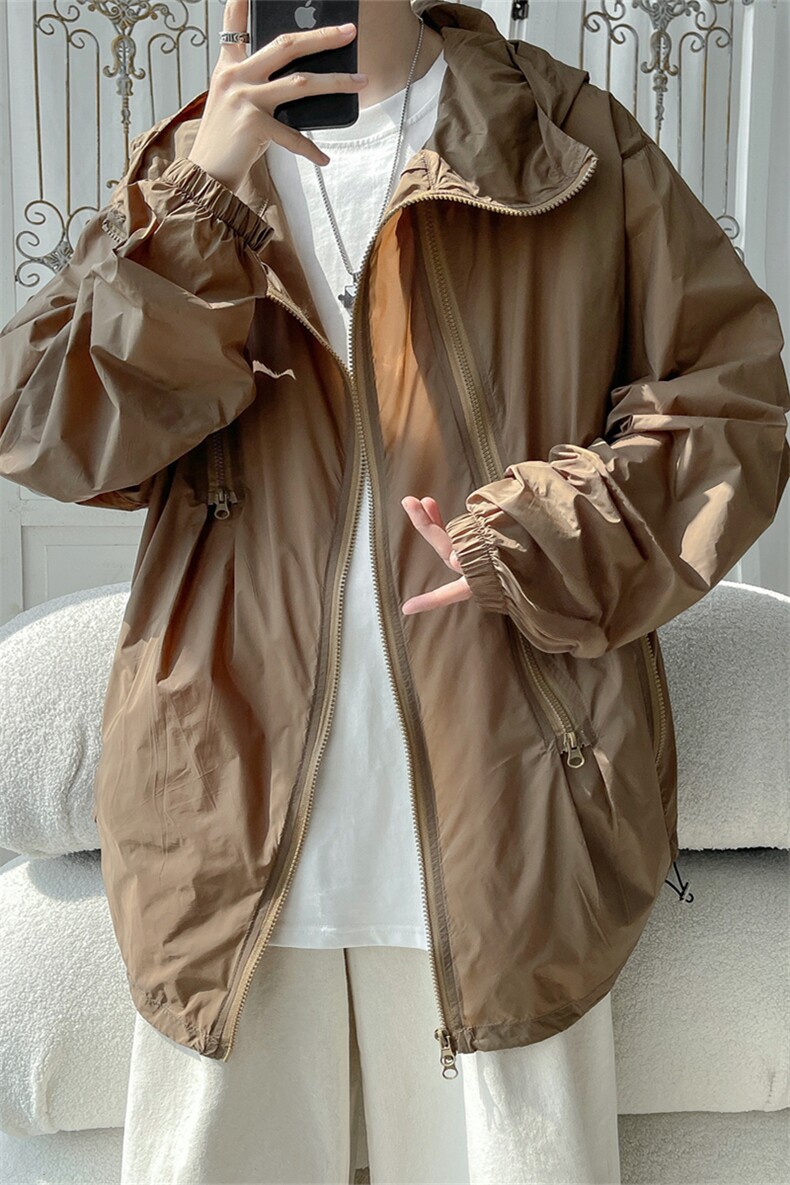 F8888/P50防晒指数UPF50+有报告防紫外线防晒服男外套防晒衣,男装防晒衣,电商A141