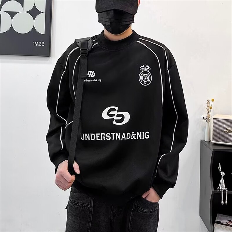 美式高街宽松卫衣男街头嘻哈暗黑系潮牌痞帅运动休闲ZW35P34,男装卫衣,星座1112-1
