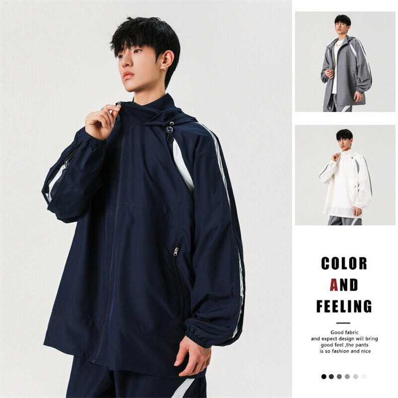GENIOLAMODE户外冰丝防晒服男士夏季新款轻薄透气皮肤衣速干外套图片