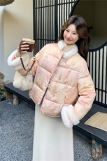 2025款羽绒服短款新中式白鸭绒50绒RF2C290-7802#-P315-K428，女装羽绒服，2C290