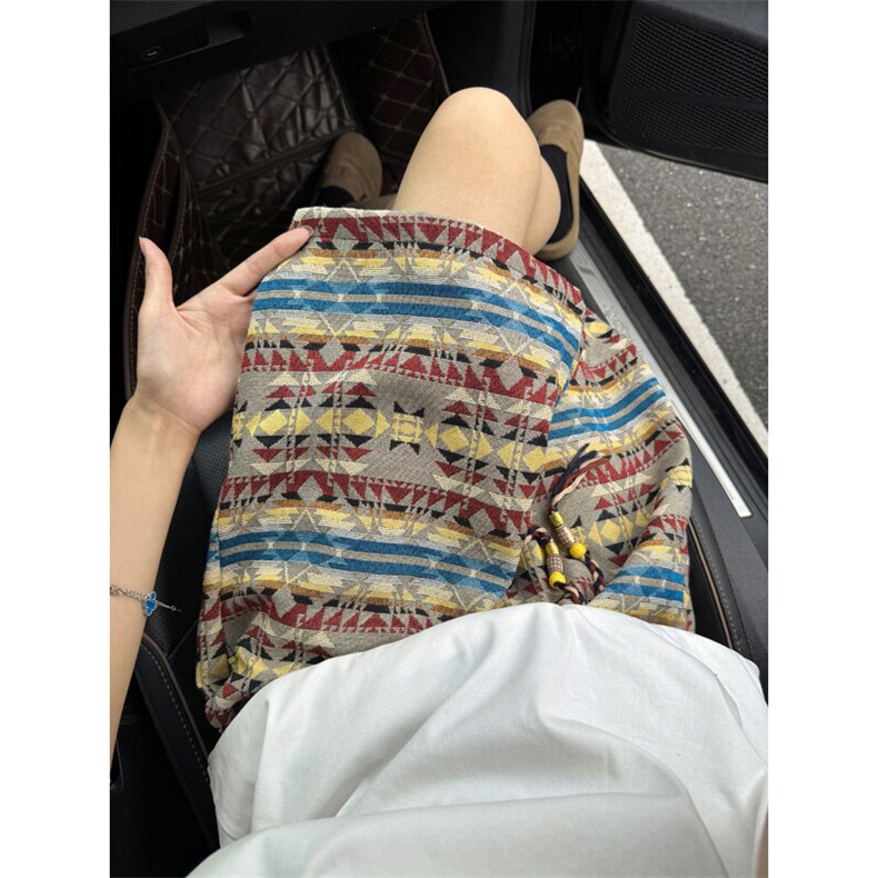 B221美式ins高街宽松民族风休闲短裤五分裤LK25557-特P28控58,男装休闲裤,电商B221
