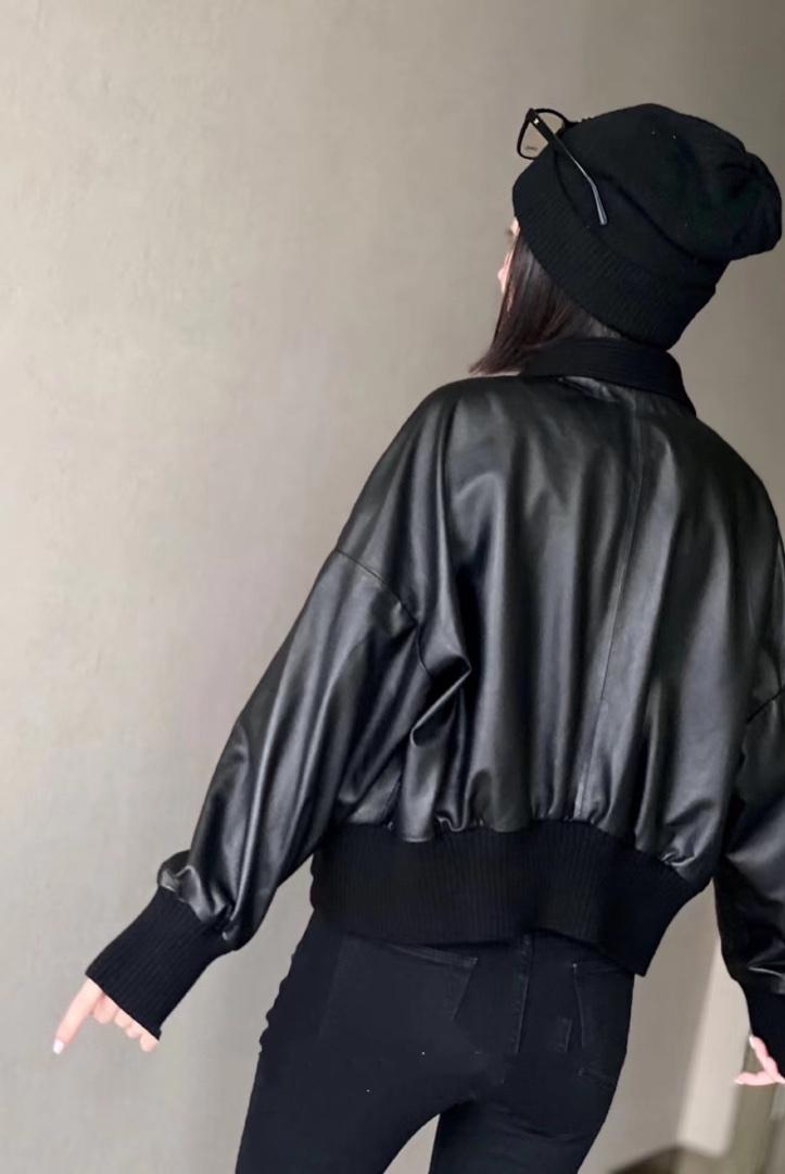 DG822欧货潮流皮衣,女装皮衣,L·H·X