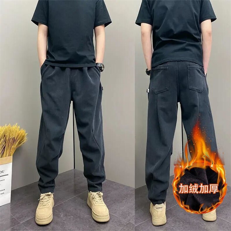 1506-1/KPRK421/P47冬季爆韩版休闲裤青年男士百搭松紧腰哈伦裤帅,男装休闲裤,星座1506-1