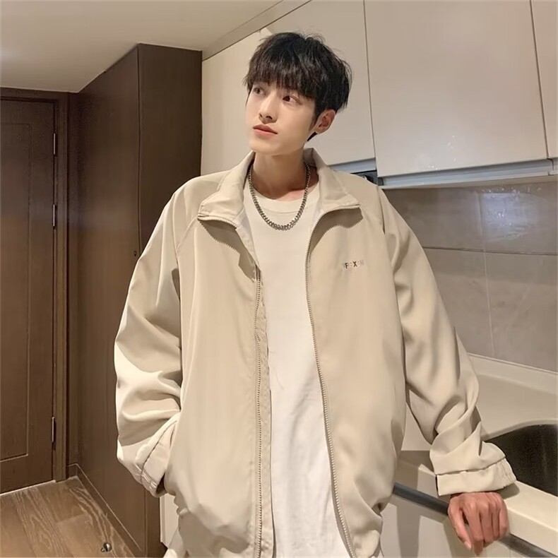 秋季青春流行男夹克文艺潮外套 W190 P52图片
