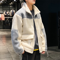 2021秋冬男生羊羔毛面料外套韩版宽松休闲棉袄棉衣潮DS600T，男装棉衣，电商A102
