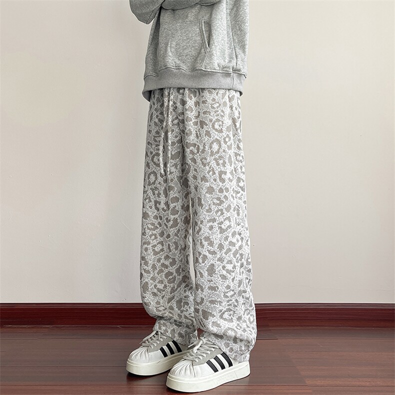 YK86116-P40涤纶秋冬新款豹纹卫裤男,男装休闲裤,电商A086-1
