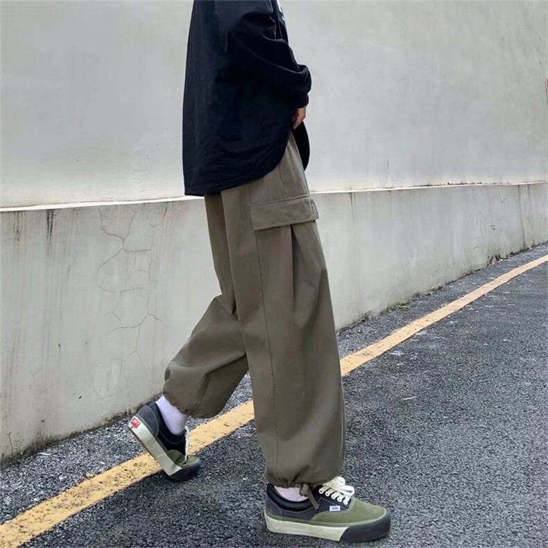 男青春流行直筒运动裤潮休闲长裤纯棉厚斜纹K7052P34图片