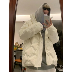 冬季棉衣立领服男美式潮牌情侣黑色加厚冬装外套MY133，男装棉衣，星座1116A（原606A-3）