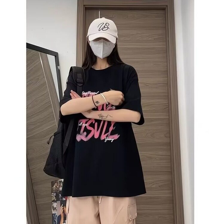 纯棉220g白色T恤短袖夏季薄款潮流美式高街宽松百搭情侣五分袖,男装T恤,星座516A