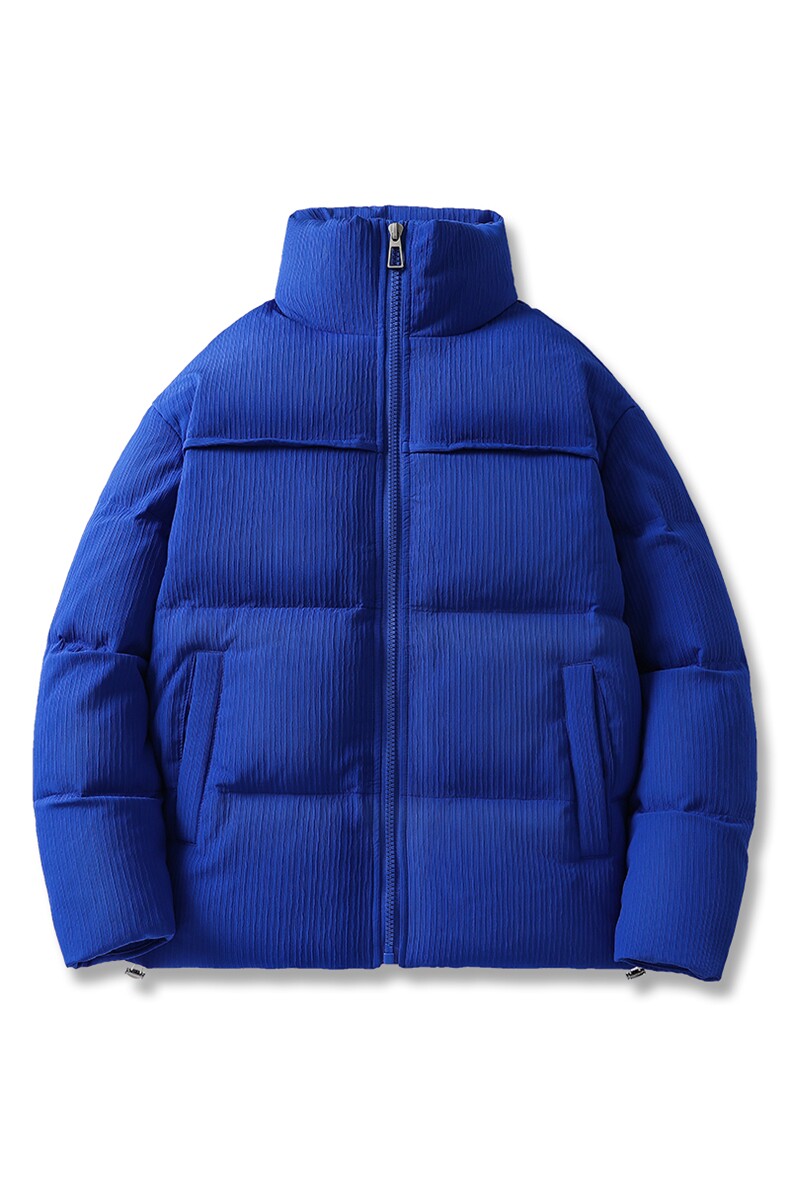 冬季新款钻石格潮流纯色立领加绒加厚羽绒服保暖外套ESY0211-P200,男装羽绒服,电商B306