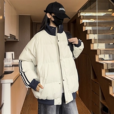 抖音得物二开可供视频拼接织带三防加厚羽绒棉衣外套棉服LL6667，男装棉衣，电商A486