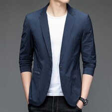 高档时尚气质轻便西装春秋简约亚麻休闲男士休闲西服ZL09626-P170，男装西服，星座1105-3