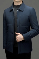 DZ18388钱塘2020-3冬季厚款商务休闲简约翻领中年男士夹克P160，男装夹克，钱塘207-3