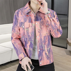 507A-JK511-P1052025春季时尚个性印花夹克衫，男装夹克，星座507A（原星座306B-2）
