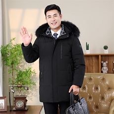 现货全中老年羽绒服男外套加厚时尚羽绒服工作服爸爸装yr238-P210，男装羽绒服，星座1210A