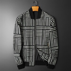 2022春季新款男士加肥加大码夹克外套M-6XL立领D203-1101，男装夹克，钱塘6015（原D203）