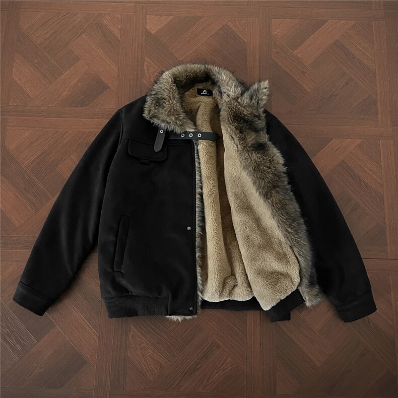 现货新款座山雕结构毛领棉服男MY085-P115,男装棉衣,电商A072
