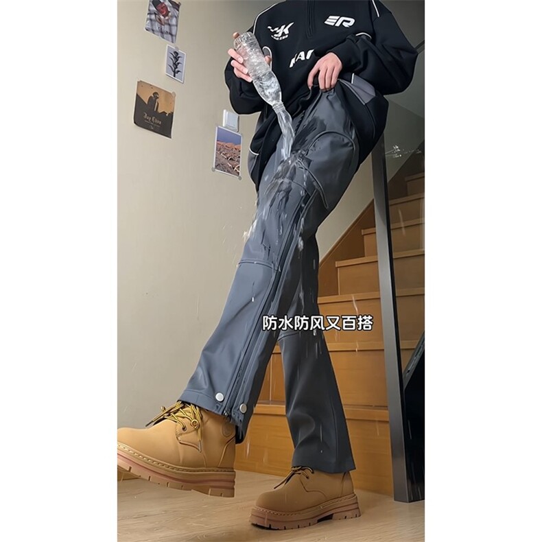 现货）美式机能防水冲锋裤多口袋休闲裤KK172-P55视频切片,男装休闲裤,星座1213