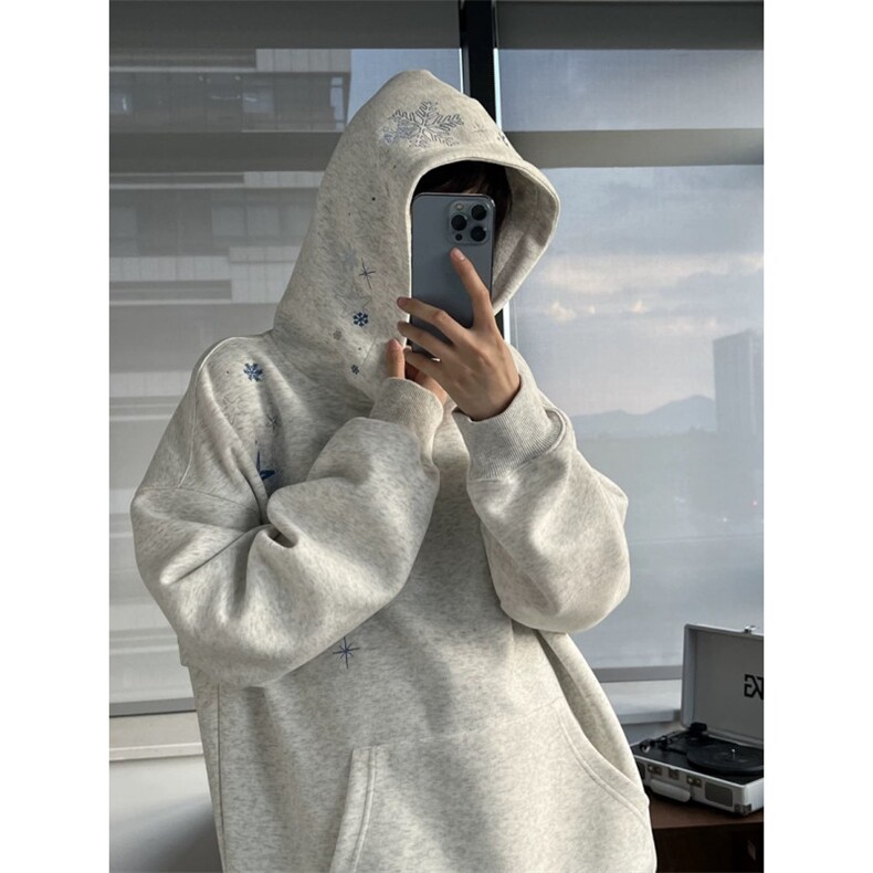 美式雪花星星刺绣卫衣ZW0154-常规特批40加绒特批44,男装卫衣,星座313A(原308A-2)