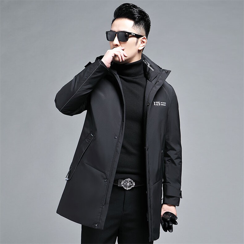 B28311钱塘2020-3冬季90白鸭绒男士羽绒服连帽主推跑量P245，男装羽绒服，钱塘207-3