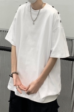 B239-1261-P38夏季圆领重磅短袖T恤男纯色落肩袖体恤上衣，男装T恤，星座514-2(原B239)