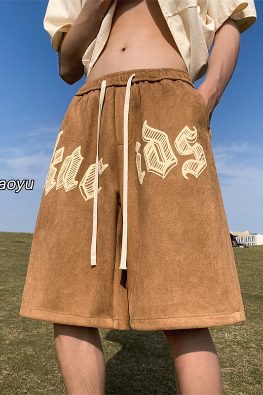 XZ616夏季新款麂皮绒发泡短裤休闲裤TY849P45控55,男装牛仔裤,星座512A（原616）