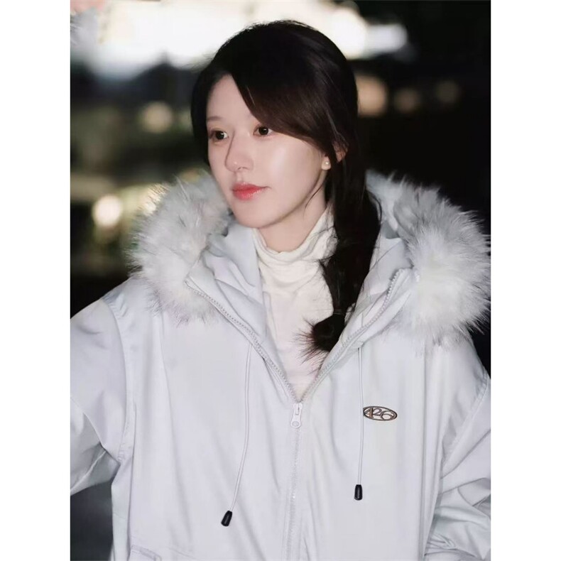 【高品质】情侣款大毛领派克服羽绒服保暖棉服外套T601-P105网图,男装羽绒服,电商B245