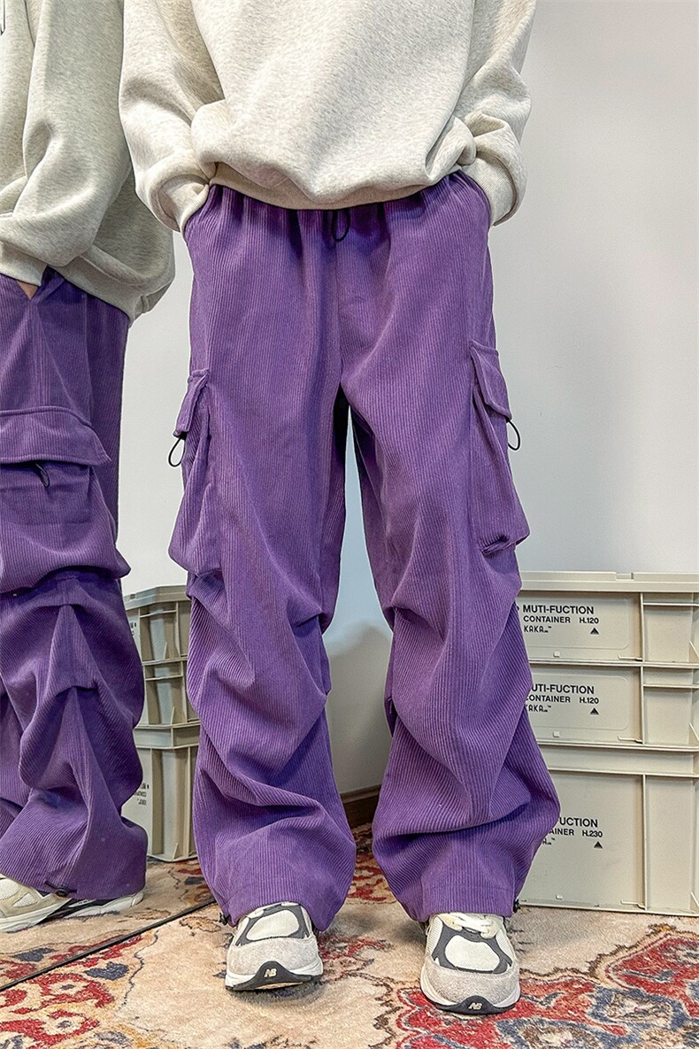903-SK38-特P50【79】灯芯绒复合加厚工装裤降落伞裤！7,男装工装外套,星座903