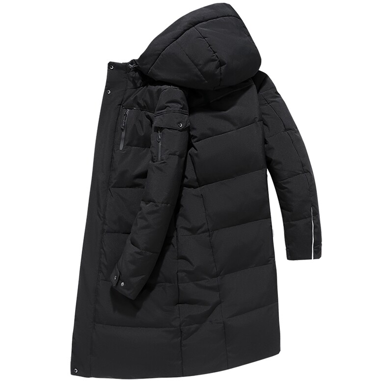 2020电商B247冬季长款连帽羽绒服中年收口休闲商务抗寒MY866-P180,男装羽绒服,电商B247