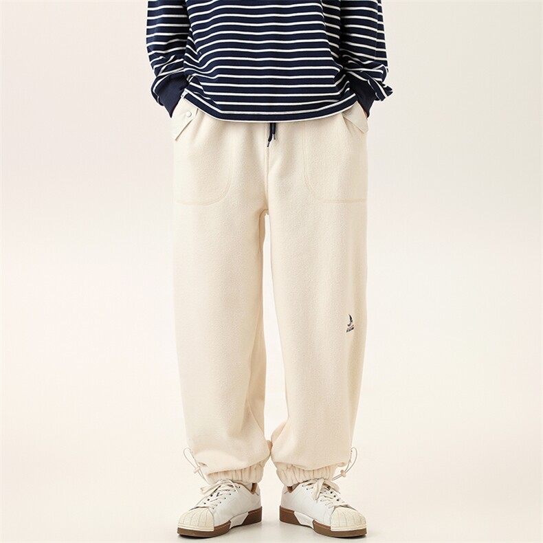 2025冬季新款男装日系宽松加绒加厚运动休闲棉裤束脚卫裤P958-F76,男装休闲裤,电商A101（原外27）