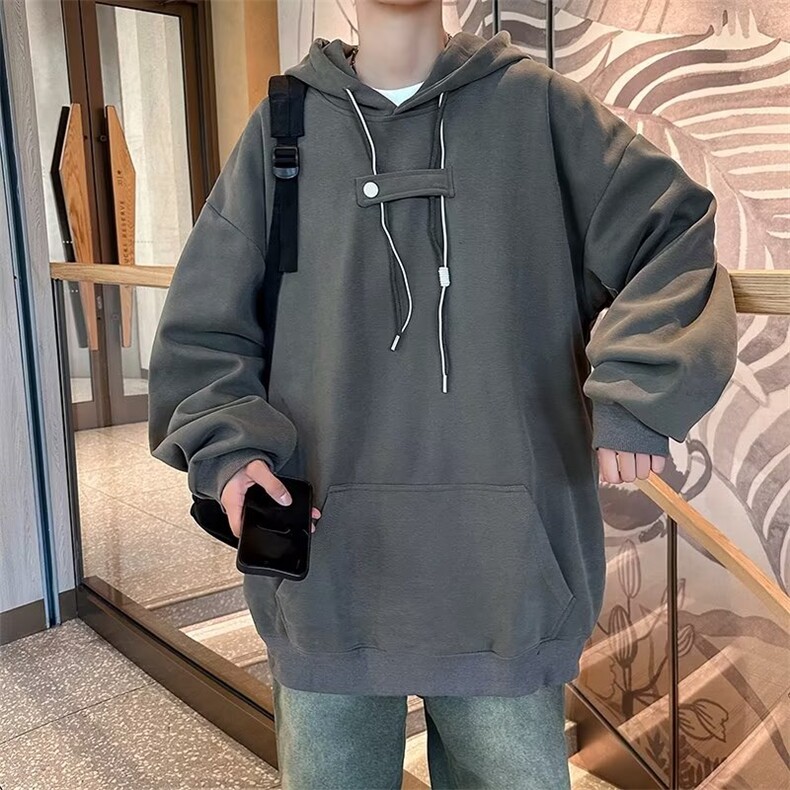 纯色卫衣男潮ins港风潮流XW017P38,男装卫衣,星座1116-2