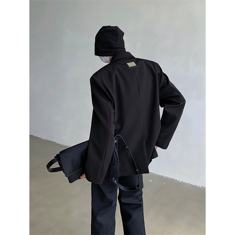 小众解构设计感垫肩西装外套男宽松休闲金属高级上衣XF419P135,男装西服套装,星座512-1（原513-3）