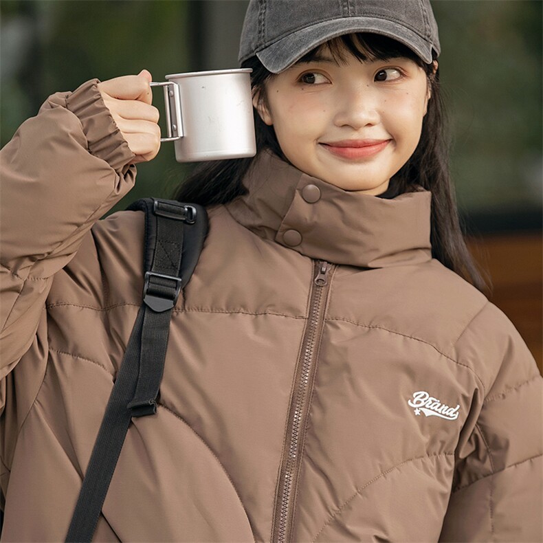 2026冬季新款男装日系潮牌纯色宽松休闲棉服加厚外套MY372-F139图片