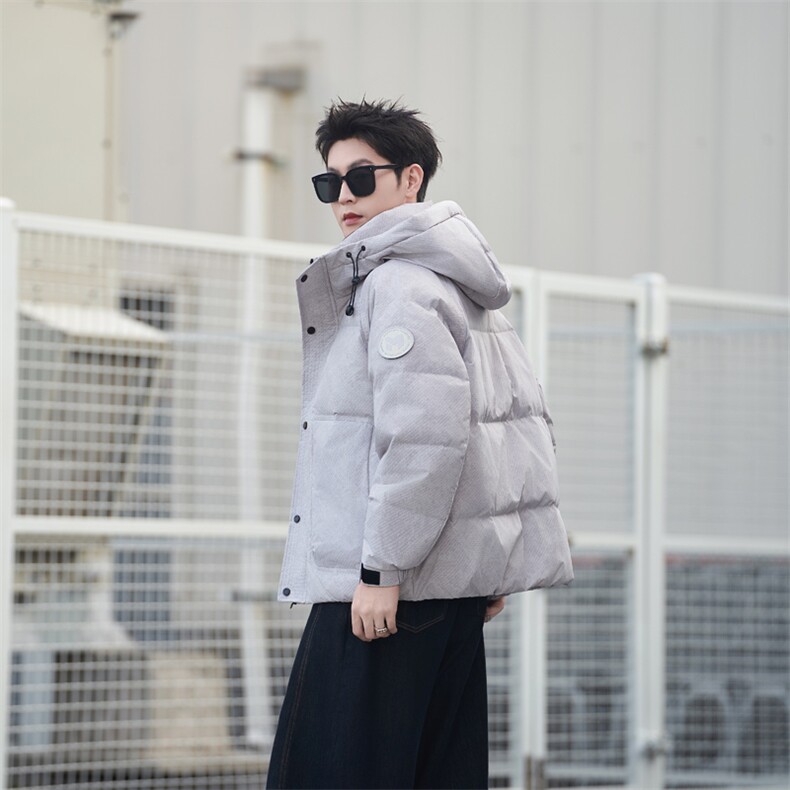 9805-M-3XL-P215-标50绒社会小伙男士休闲连帽潮牌保暖羽绒服,男装羽绒服,电商B255