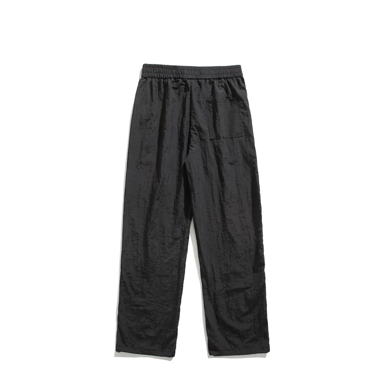 夏季新款潮流调节扣腰带宽松阔腿冰丝长裤B315-K24128-特p30控58,男装休闲裤,电商B315