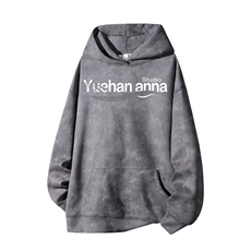 得物供货、重磅420克现货麂皮绒扎染卫衣HD019-1-WL25352ZR-P45，男装卫衣，电商019-1