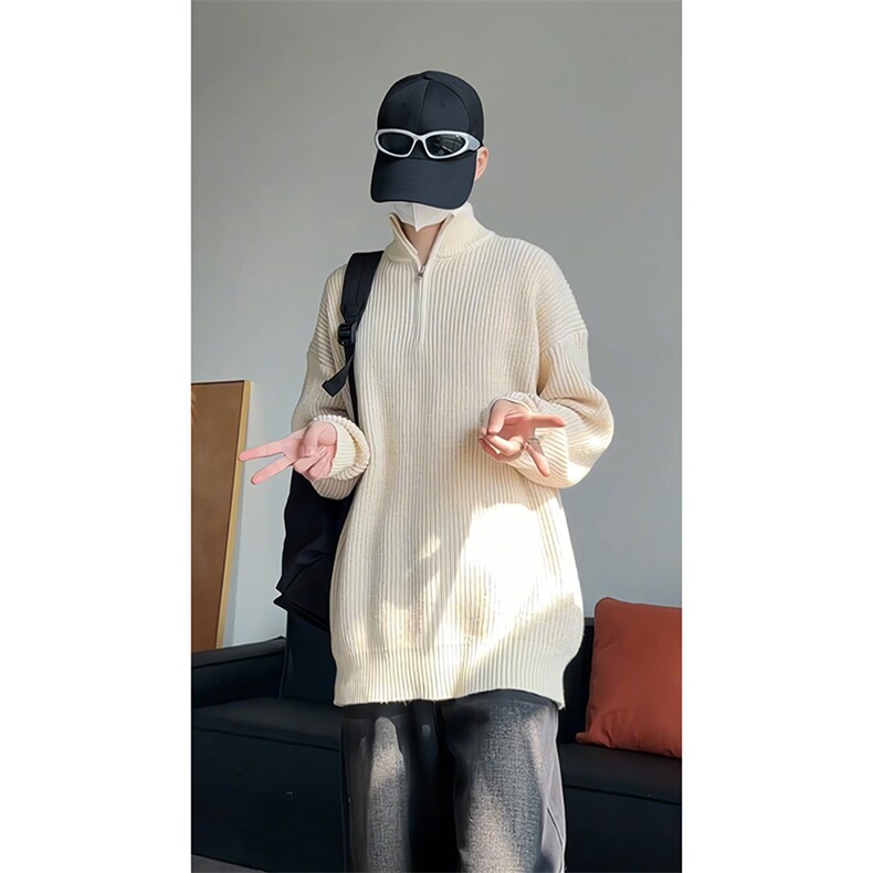 立领毛衣男针织衫外套内搭打底衫KD653-P55,男装针织衫/毛衣,电商D312-1