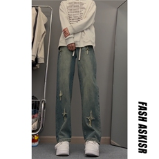 抖音得物品质百搭牛仔裤212-2-DY164-特P65，男装牛仔裤，星座808A-1