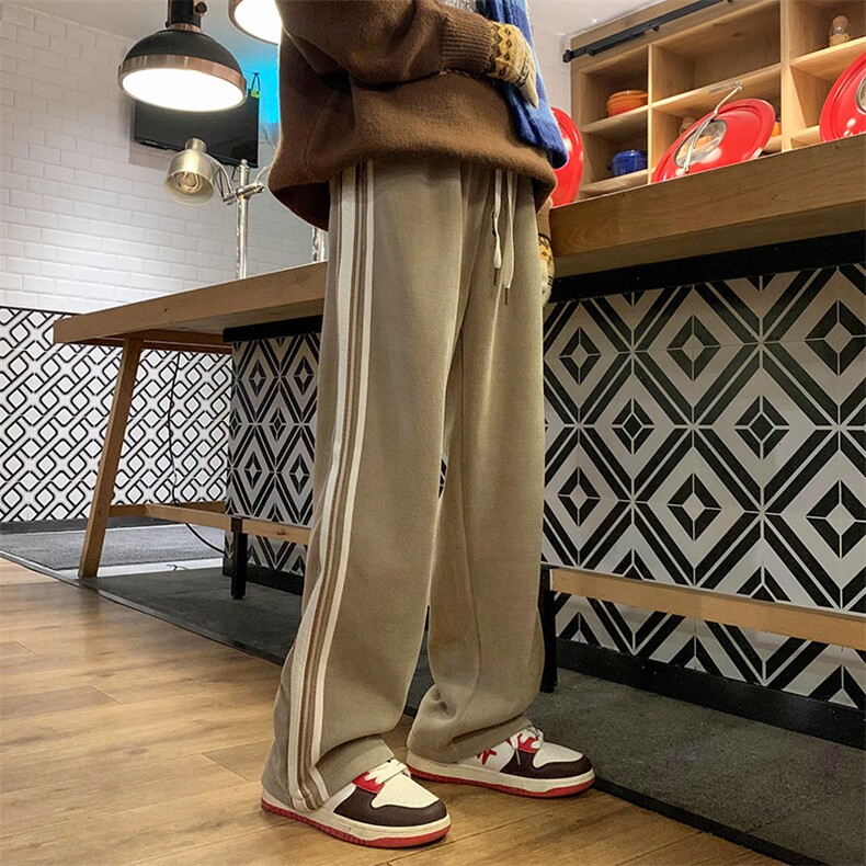 22冬加绒加厚奥利绒港风宽松休闲长裤B266-9522-P65,男装卫衣,星座B257-1