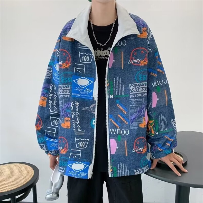 春季新款美式男外套双面穿夹克WT29P60,男装夹克,星座1116-2