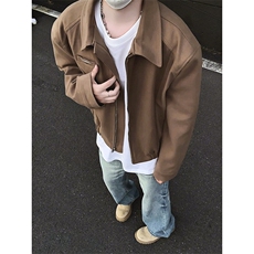 模特-短款外套男士潮流上衣宽松韩系夹克9127-P78，男装夹克，电商B380（原B361）